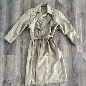VINTAGE Gallery Taupe Trench Coat